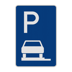 Verkehrszeichen 315-60 &ndash; Schild Parken ganz auf dem Gehweg