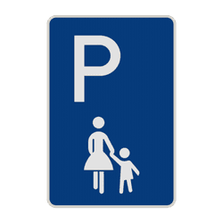 Parkschilder - Parkplatz nur für Familien