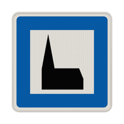 Verkehrszeichen 365-59 - Autobahnkapelle