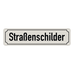 Straßennamenschild 800x200mm - 1 Zeile