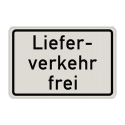 Verkehrszeichen 1026-35 - Lieferverkehr frei