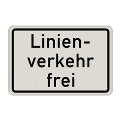 Verkehrszeichen 1026-32 - Linienverkehr frei