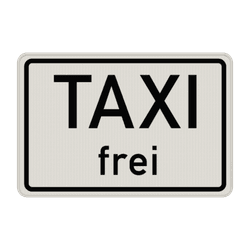 Verkehrszeichen 1026-30 - Taxi frei