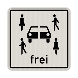 Verkehrszusatzeichen 1024-21 - Carsharingfahrzeuge frei