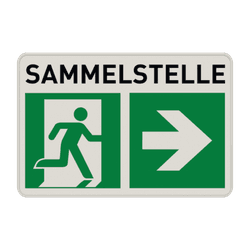 Sammelstelle Schilder