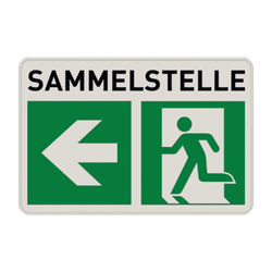 Sammelstelle Schilder