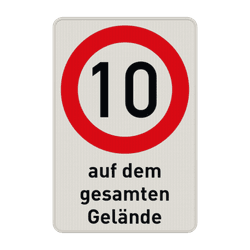 Verkehrsschild 274-10t
