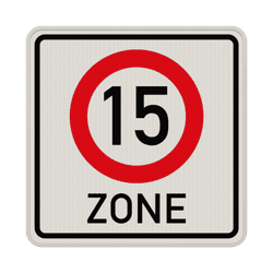 Verkehrszeichen 274.1-15 - Beginn Tempo 15-Zone