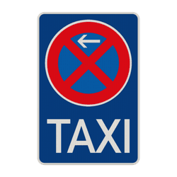Verkehrszeichen 229-10 - Taxenstand Anfang, Rechtsaufstellung