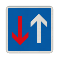 Verkehrszeichen 308 - Vorrang vor dem Gegenverkehr