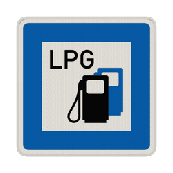 Verkehrszeichen 365-53 - Tankstelle mit Autogas