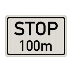 Verkehrszusatzeichen 1004-32 - STOP nach ... m