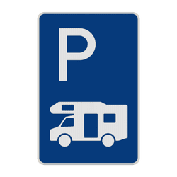 Parkplatzschild nur f&uuml;r Wohnmobile