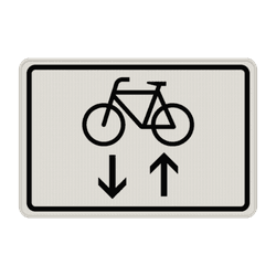 Verkehrszeichen 1000-33 - Radverkehr aus beiden Richtungen