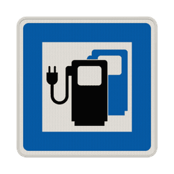 Verkehrszeichen 365-65 - Ladestation f&uuml;r Elektrofahrzeuge
