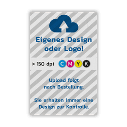 Hinweisschild flach mit eigenem Design - reflektierend