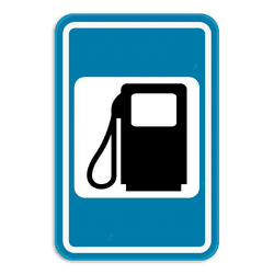 Verkeersbord SB250 F63 - Tankstation