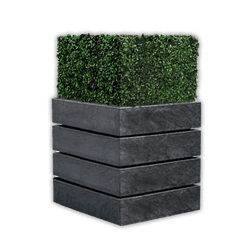 Jardinière carrée Agora – Plastique recyclé 100%