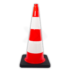 Verkeerspion 750mm reflecterend klasse 1 met verzwaarde voet