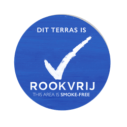 Rookvrij sticker of bord - this area is smokefree