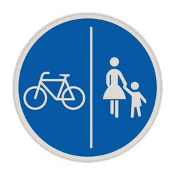 Verkehrszeichen 241-30 - Getrennter Rad- und Gehweg