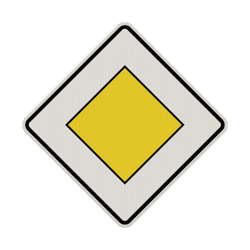 Verkehrszeichen 306 - Vorfahrtstra&szlig;e