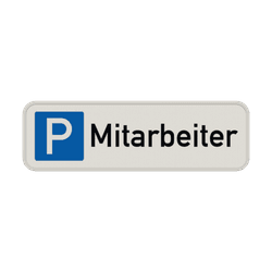 Parkschilder - Parkplatz nur für Mitarbeiter