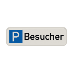 Parkschilder - Parkplatz nur für Besucher - reflektierend