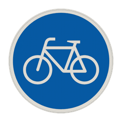 Verkehrszeichen 237 - Radweg