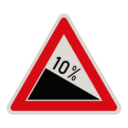 Verkehrszeichen 108 - Gef&auml;lle...%