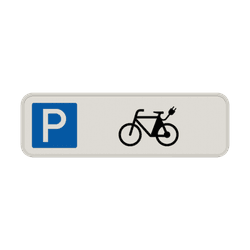 Parkschilder - Parkplatz nur für Elektrische Fahrräder