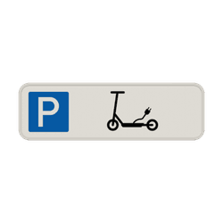 Parkschilder - Parkplatz nur für Elektrokleinstfahrzeuge
