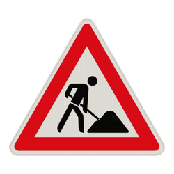 Verkehrszeichen 123 - Arbeitsstelle / Baustelle