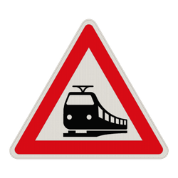 Verkehrszeichen 151 - Bahn&uuml;bergang