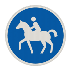 Verkehrszeichen 238 - Reitweg