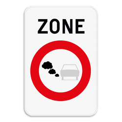 Verkeersbord SB250 F117 - Begin van lage emissiezone