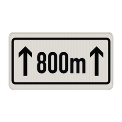 Verkehrszeichen 1001-30 - Auf ... m (meter)