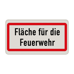 Feuerwehrschilder - Fläche für die Feuerwehr