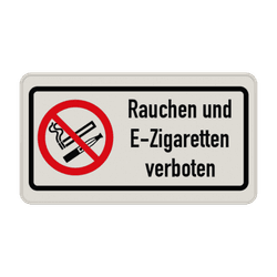 Verbotsschilder - Rauchen und E-Zigaretten verboten