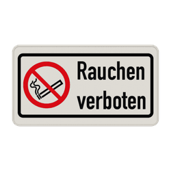 Verbotsschilder - Rauchen verboten