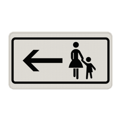 Verkehrszeichen 1000-12 - Fu&szlig;g&auml;nger Gehweg gegenüber benutzen