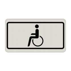 Verkehrszeichen 1044-10 - Nur f&uuml;r Schwerbehinderte