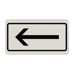 Verkehrszeichen 1000-10 - Richtung, linksweisend