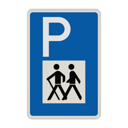 Verkehrszeichen 317 - Wandererparkplatz