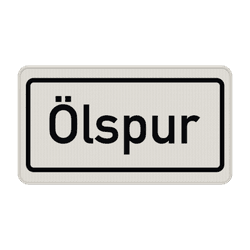 Verkehrszusatzeichen 1007-30 - Ölspur