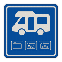 Verkeersbord Loosplaats voor Campers