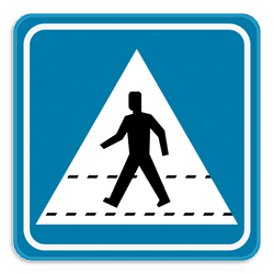 Verkeersbord SB250 F49 - Oversteekplaats voetgangers