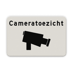 Verkeersbord cameratoezicht - reflecterend