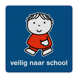 Attentiebord Dick Bruna - veilig naar school - LV.AB.G1