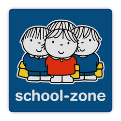 Attentiebord Dick Bruna - schoolzone - LV.AB.G8